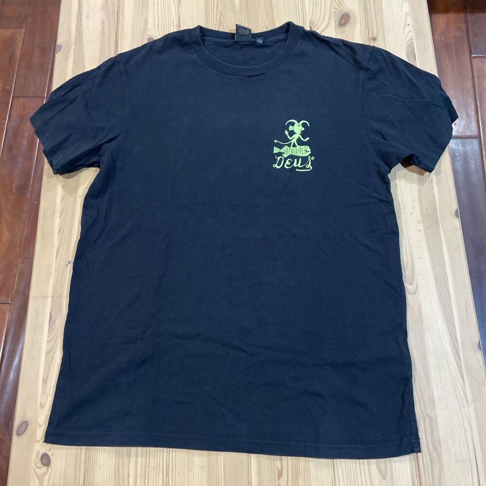 Deus Ex Machina DMW46821G BLK Biarritz Address T Shirt large